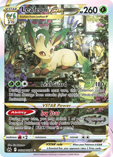 Leafeon VSTAR - Crown Zenith Galarian Gallery GG35