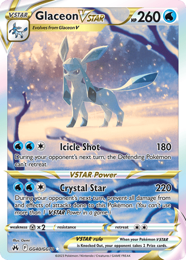 Glaceon VSTAR - Crown Zenith Galarian Gallery GG40