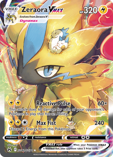 Zeraora VMAX - Crown Zenith Galarian Gallery GG42