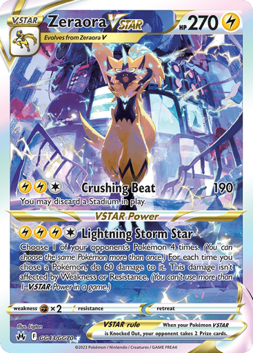 Zeraora VSTAR - Crown Zenith Galarian Gallery GG43
