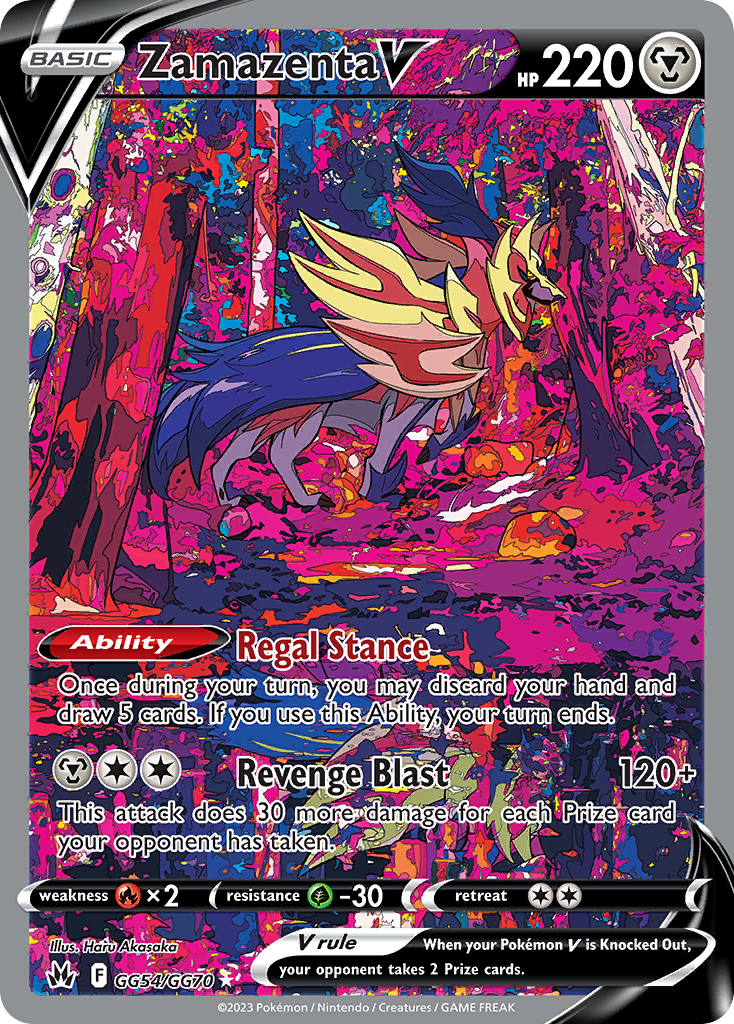 Zamazenta V – Crown Zenith Galarian Gallery GG54/GG70 Pokémon card