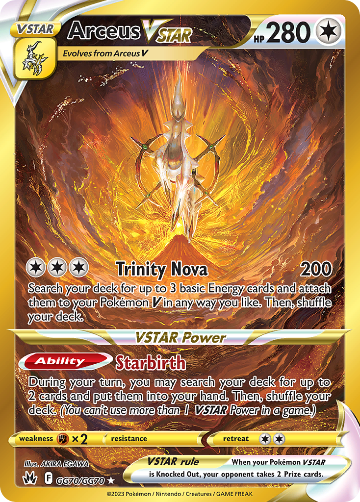 Arceus VSTAR – Crown Zenith Galarian Gallery GG70/GG70 Pokémon card