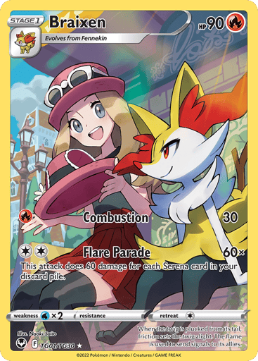 Braixen - Silver Tempest Trainer Gallery TG01
