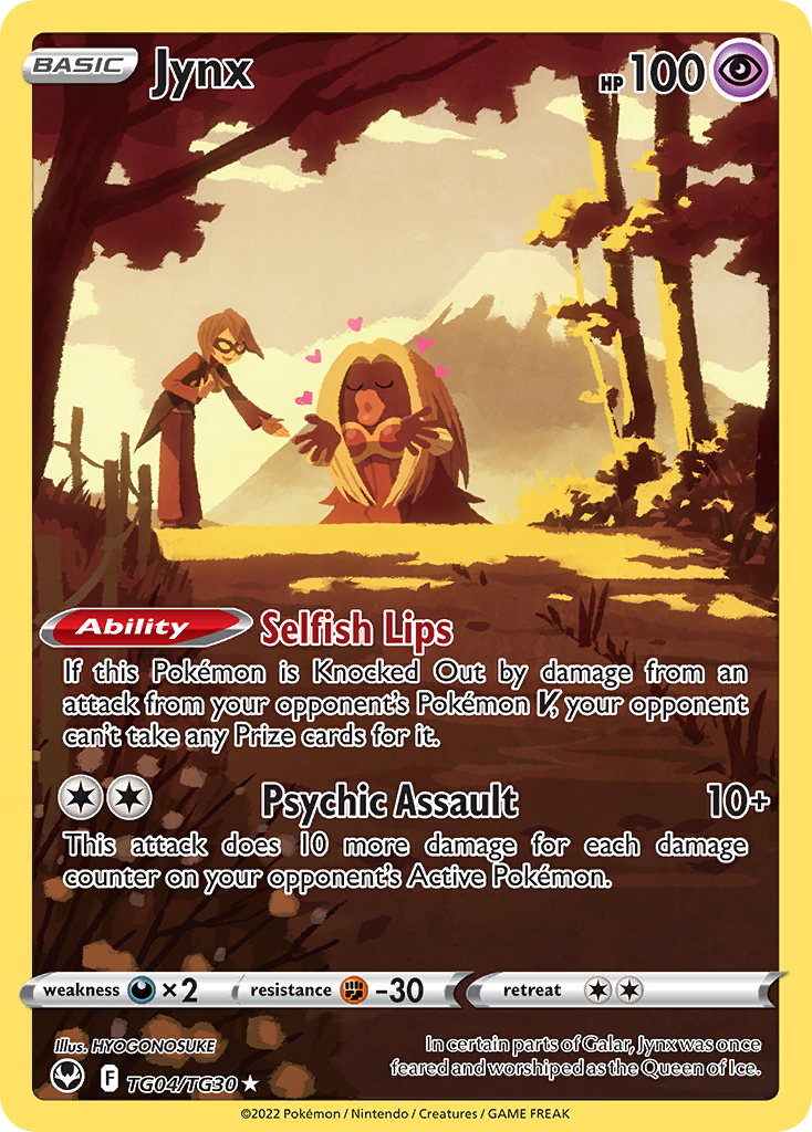 Jynx – Silver Tempest Trainer Gallery TG04/TG30 Pokémon card