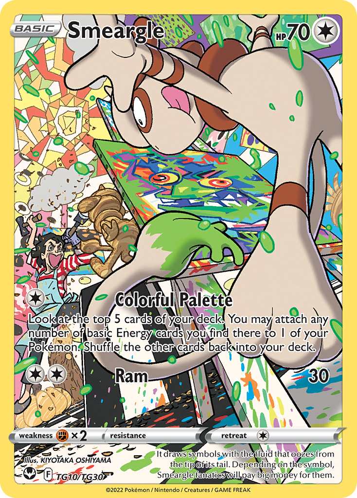 Smeargle – Silver Tempest Trainer Gallery TG10/TG30 Pokémon card