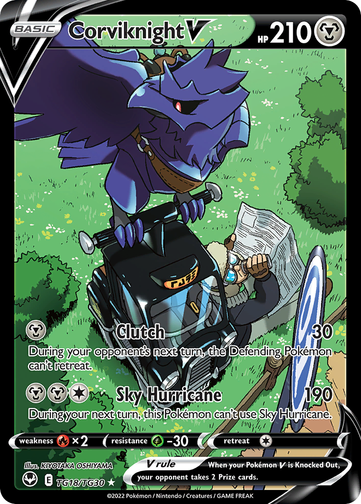 Corviknight V – Silver Tempest Trainer Gallery TG18/TG30 Pokémon card