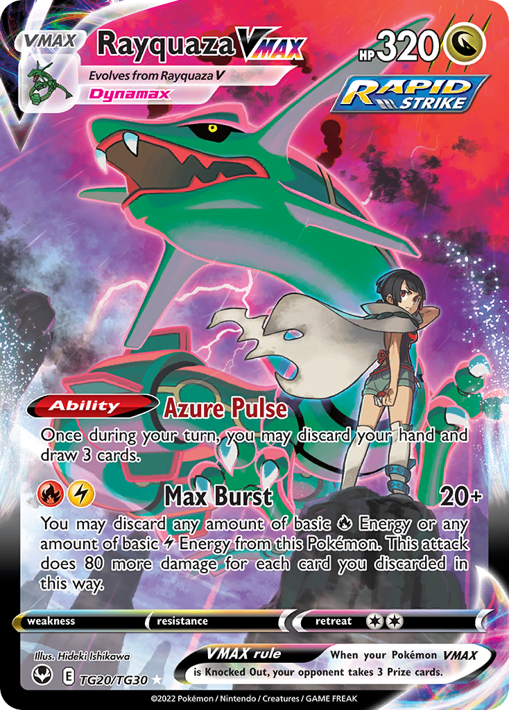Rayquaza VMAX – Silver Tempest Trainer Gallery TG20/TG30 Pokémon card