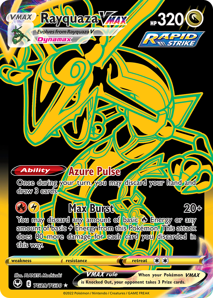 Rayquaza VMAX – Silver Tempest Trainer Gallery TG29/TG30 Pokémon card
