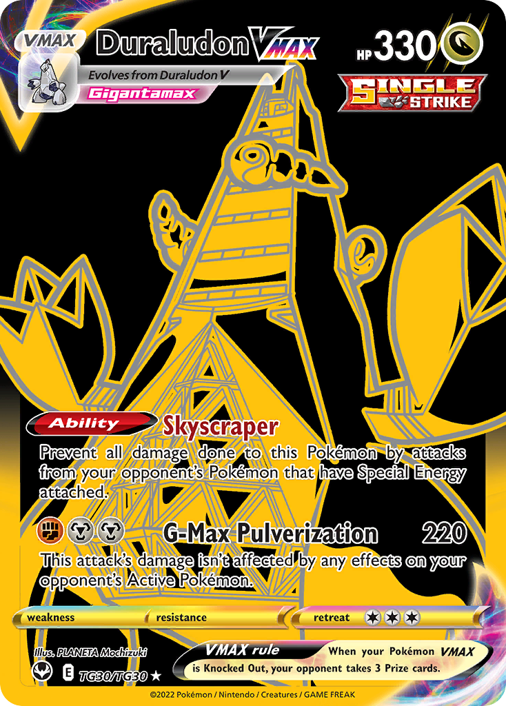 Duraludon VMAX – Silver Tempest Trainer Gallery TG30/TG30 Pokémon card