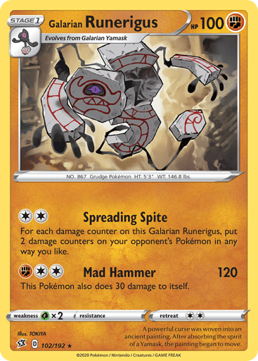 Galarian Runerigus - Rebel Clash 102