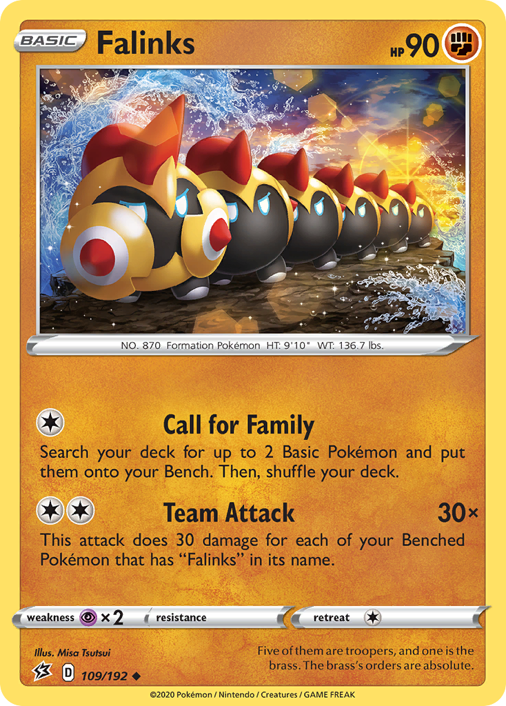 Falinks – Rebel Clash 109/192 Pokémon card