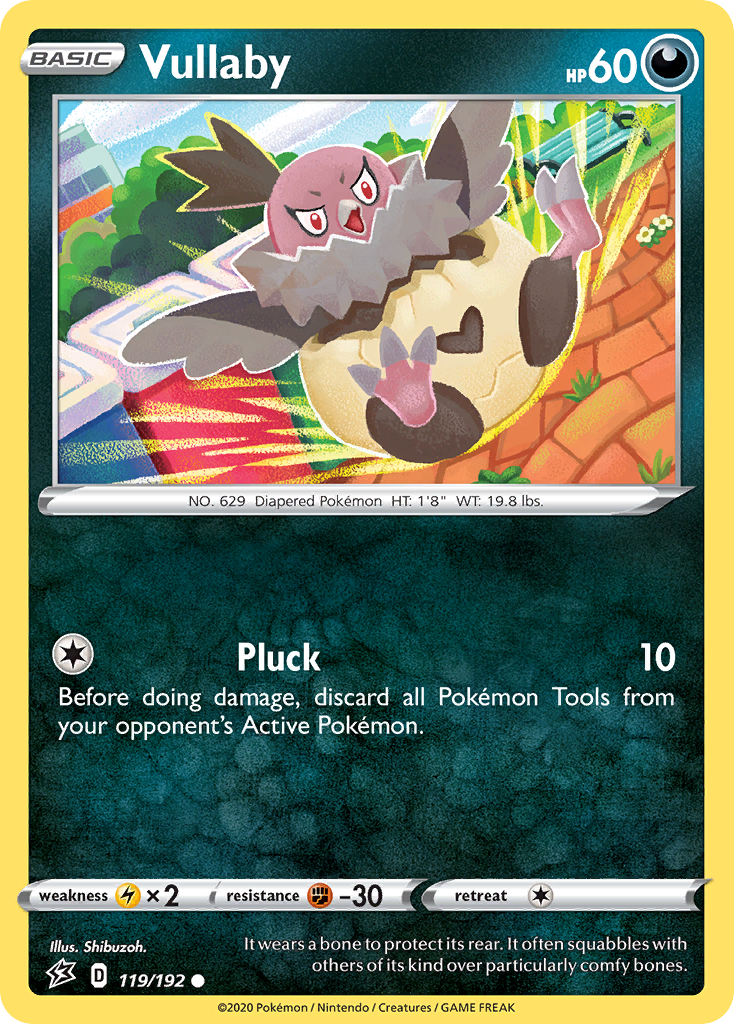 Vullaby – Rebel Clash 119/192 Pokémon card
