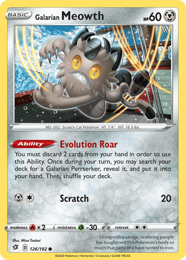 Galarian Meowth - Rebel Clash 126