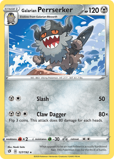 Galarian Perrserker - Rebel Clash 127