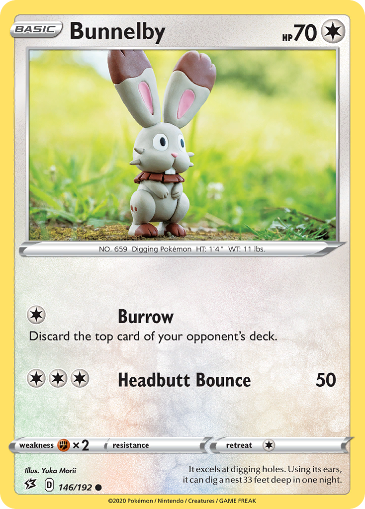Bunnelby – Rebel Clash 146/192 Pokémon card
