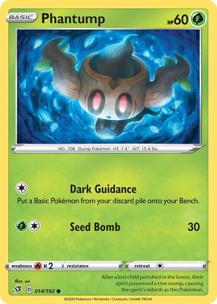 Phantump – Rebel Clash 014/192 Pokémon card