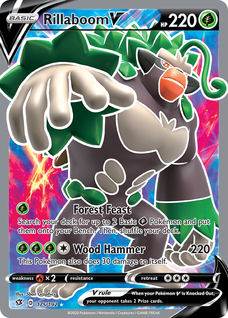 Rillaboom V – Rebel Clash 175/192 Pokémon card