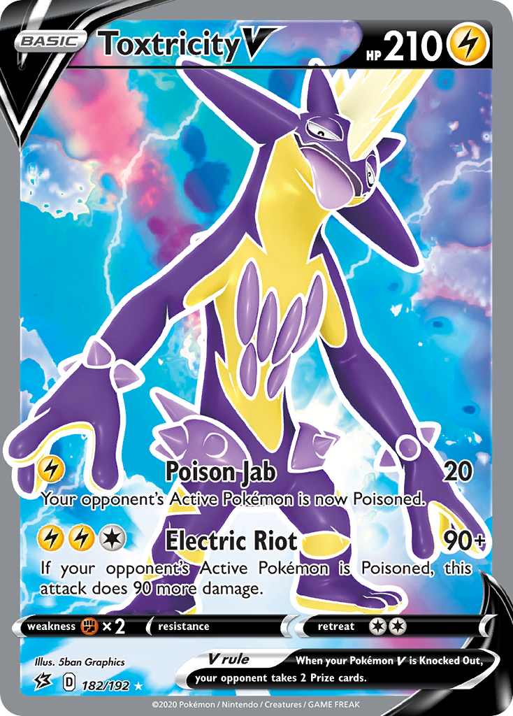 Toxtricity V – Rebel Clash 182/192 Pokémon card