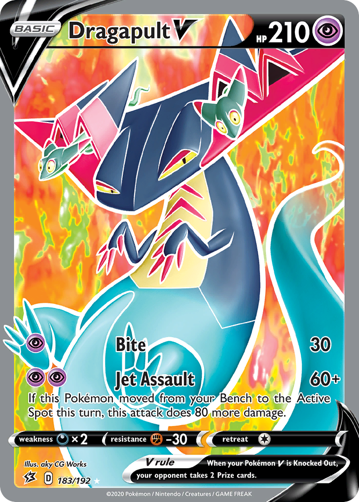 Dragapult V – Rebel Clash 183/192 Pokémon card