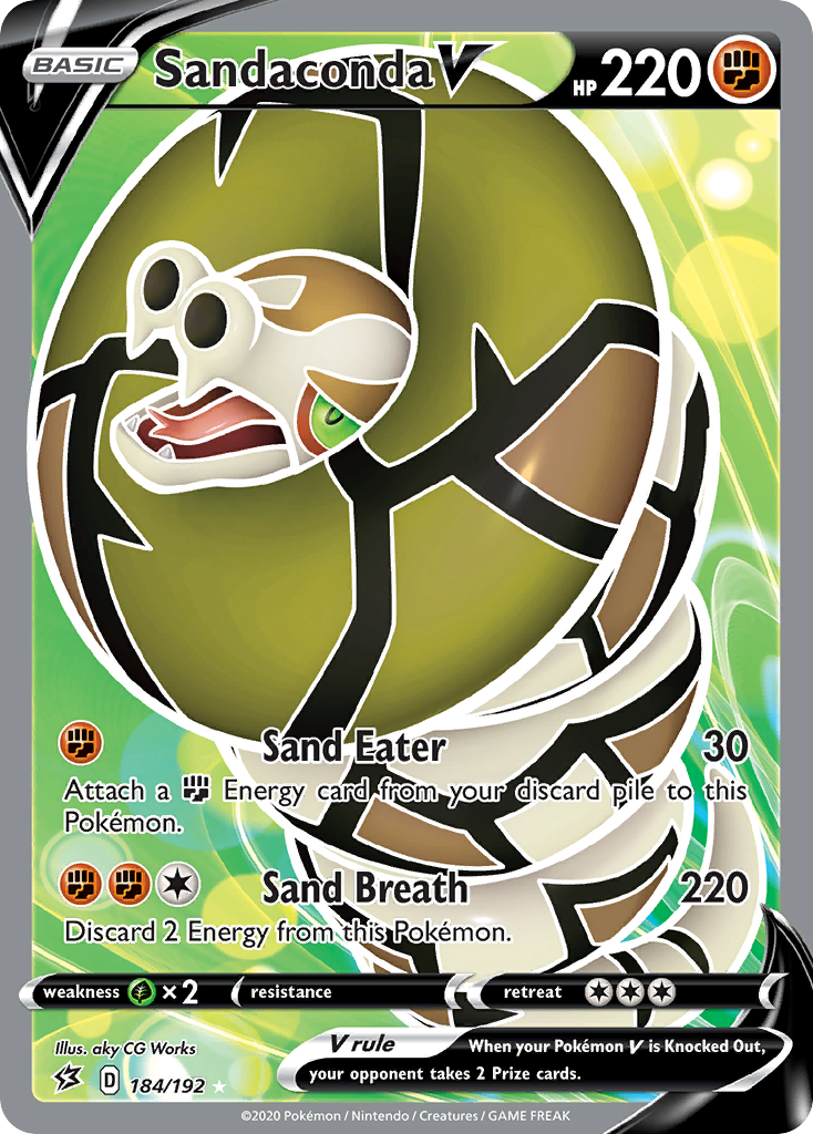 Sandaconda V – Rebel Clash 184/192 Pokémon card