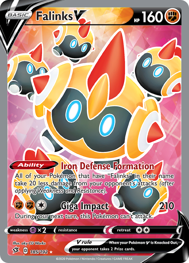 Falinks V – Rebel Clash 185/192 Pokémon card