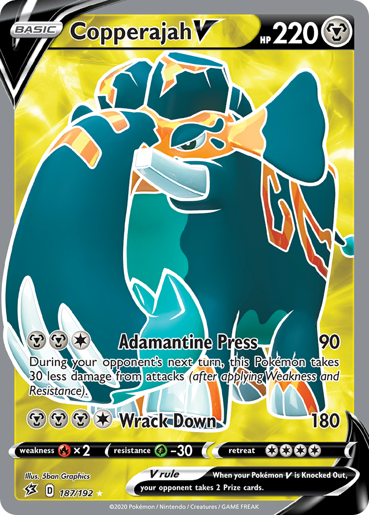 Copperajah V – Rebel Clash 187/192 Pokémon card