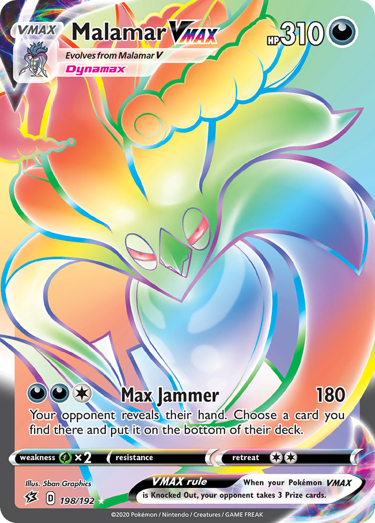 Malamar VMAX – Rebel Clash 198/192 Pokémon card