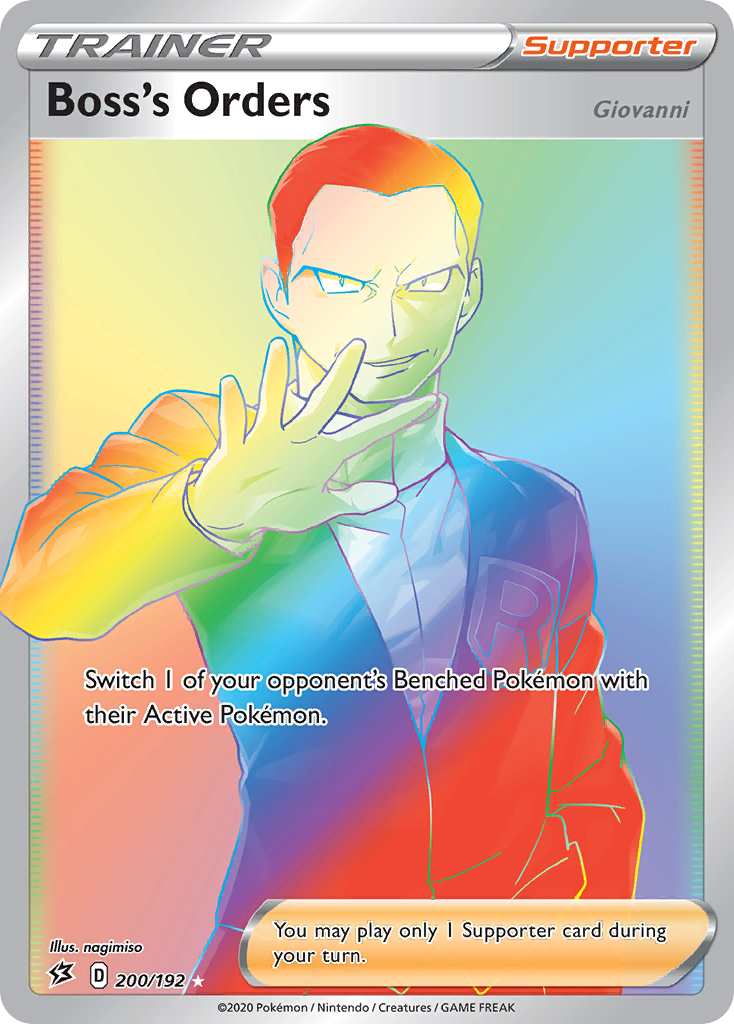 Boss's Orders – Rebel Clash 200/192 Pokémon card