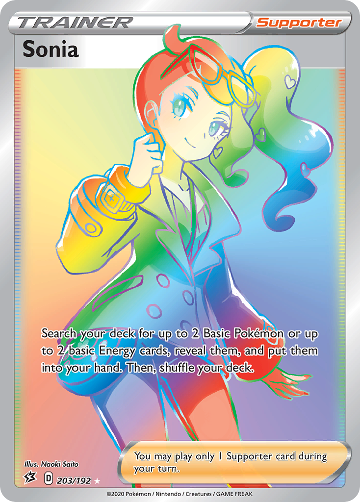 Sonia – Rebel Clash 203/192 Pokémon card