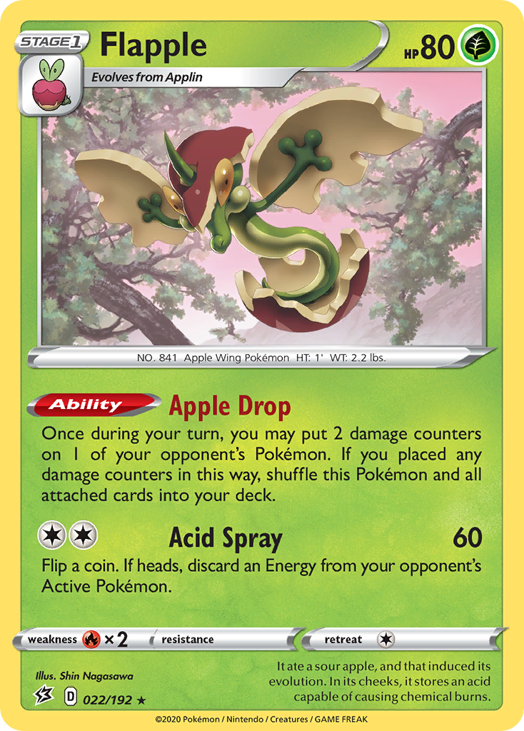 Flapple – Rebel Clash 022/192 Pokémon card
