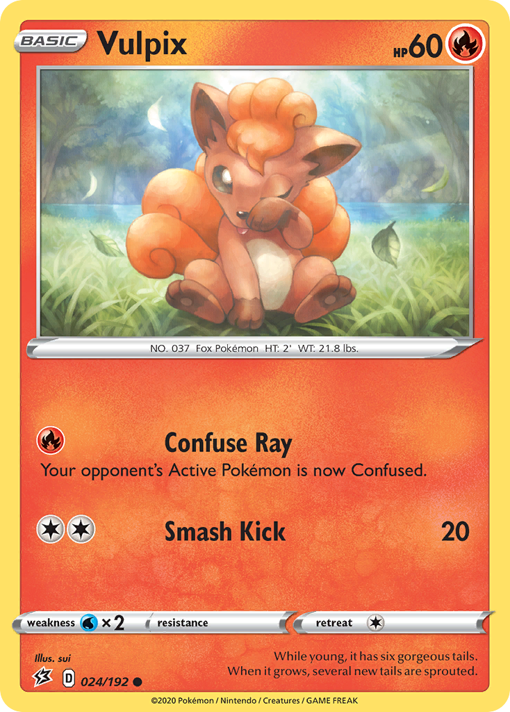 Vulpix – Rebel Clash 024/192 Pokémon card