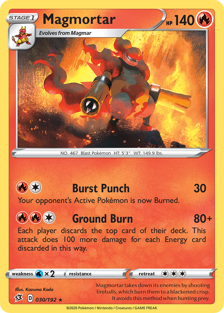 Magmortar – Rebel Clash 030/192 Pokémon card