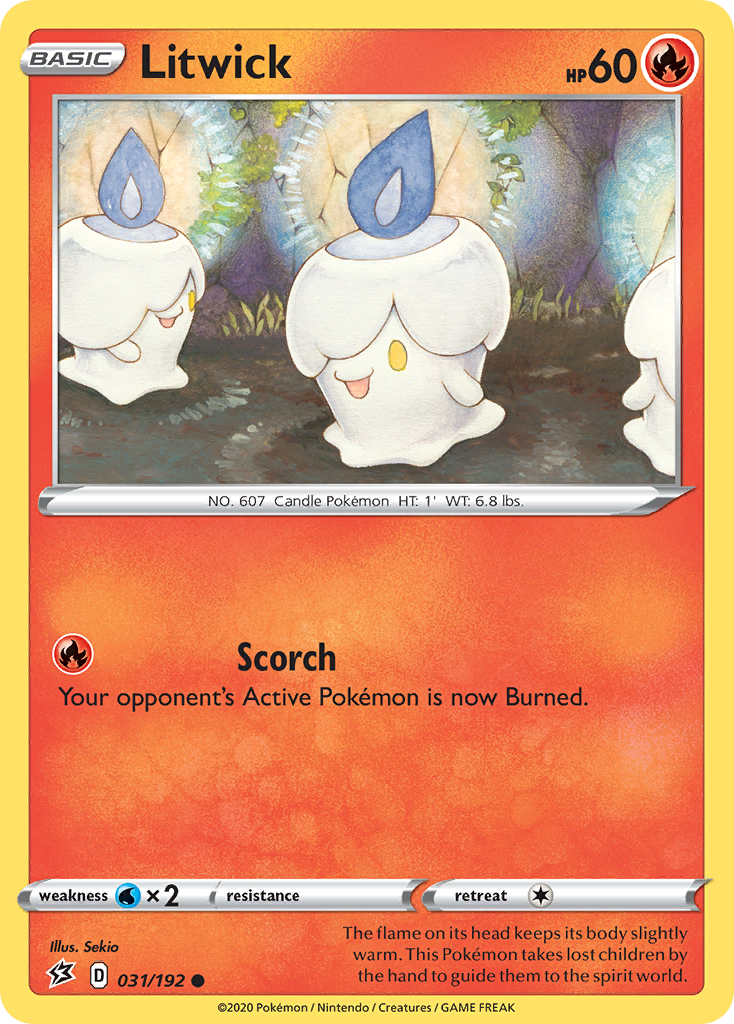 Litwick – Rebel Clash 031/192 Pokémon card