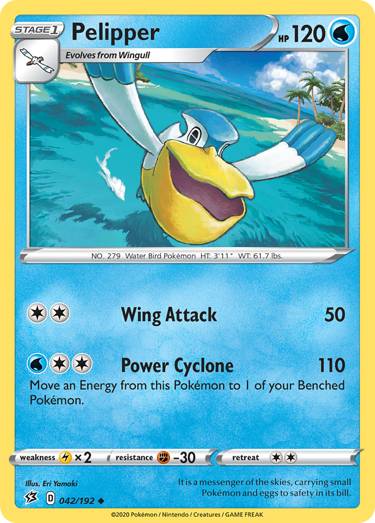 Pelipper – Rebel Clash 042/192 Pokémon card