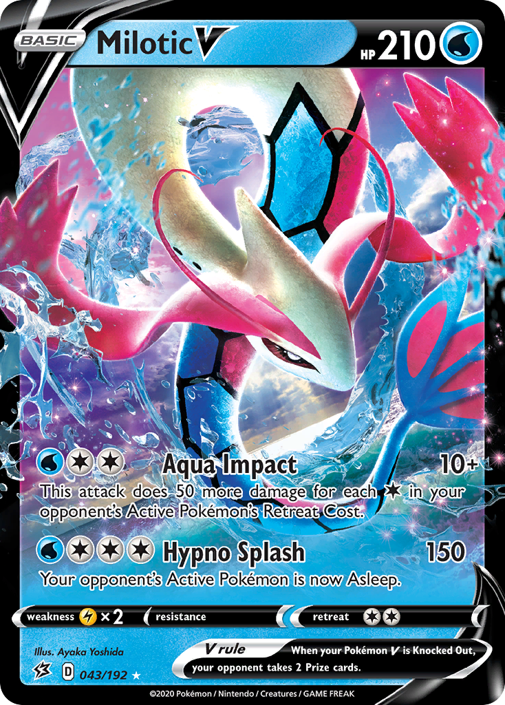 Milotic V – Rebel Clash 043/192 Pokémon card