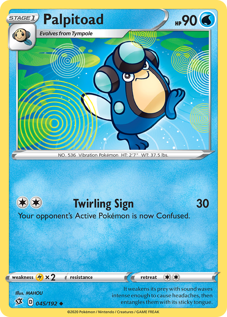 Palpitoad – Rebel Clash 045/192 Pokémon card