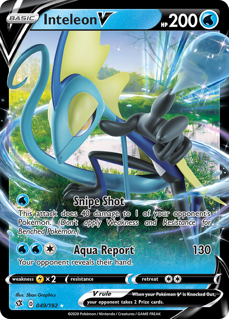Inteleon V – Rebel Clash 049/192 Pokémon card