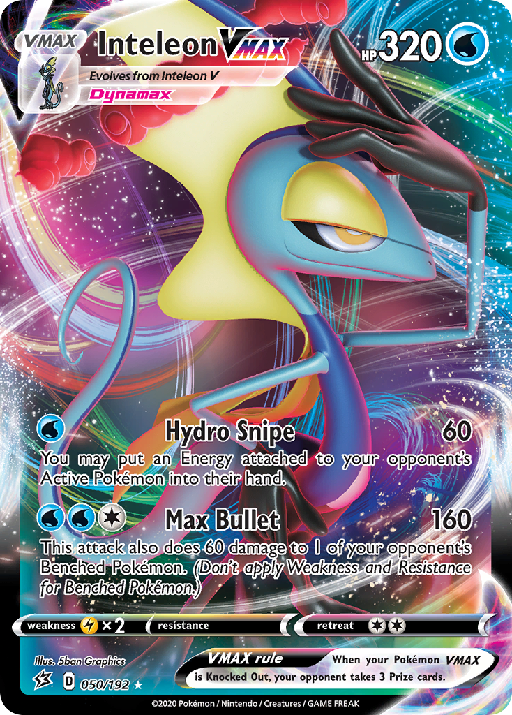 Inteleon VMAX – Rebel Clash 050/192 Pokémon card