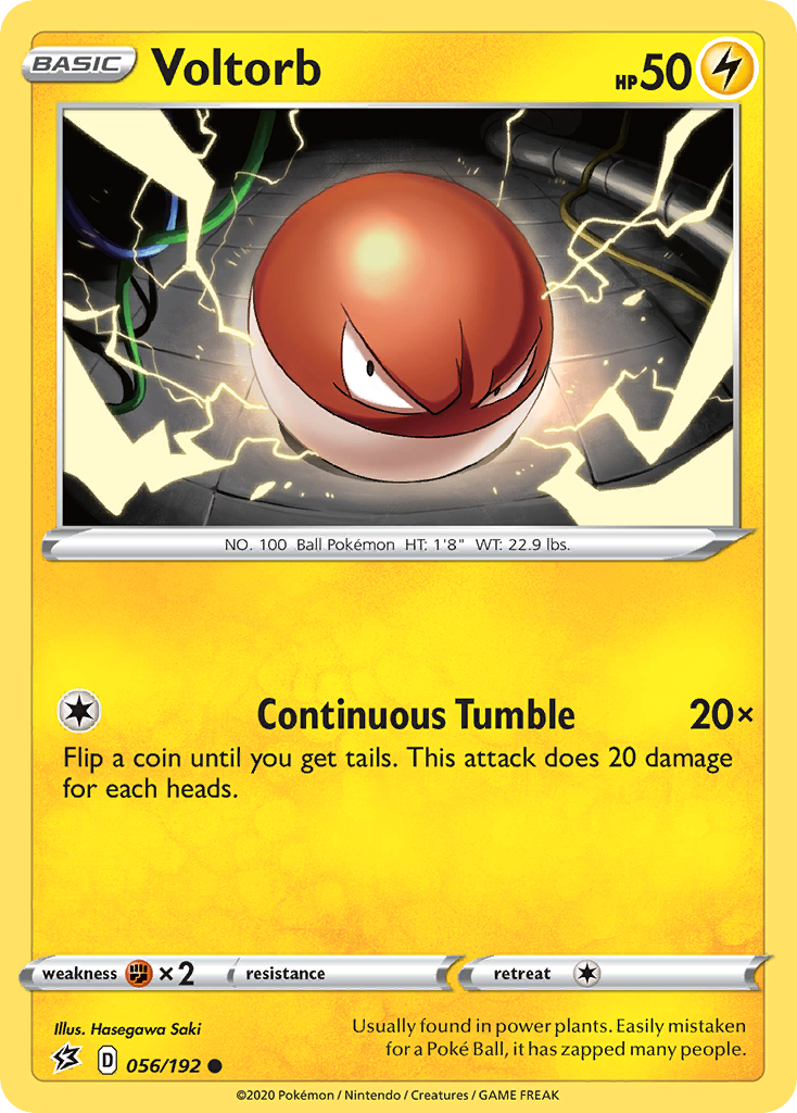 Voltorb – Rebel Clash 056/192 Pokémon card