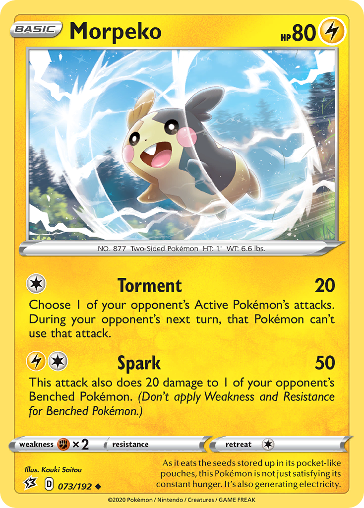 Morpeko – Rebel Clash 073/192 Pokémon card