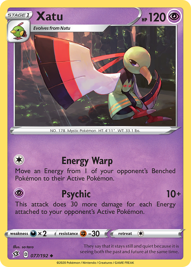 Xatu – Rebel Clash 077/192 Pokémon card