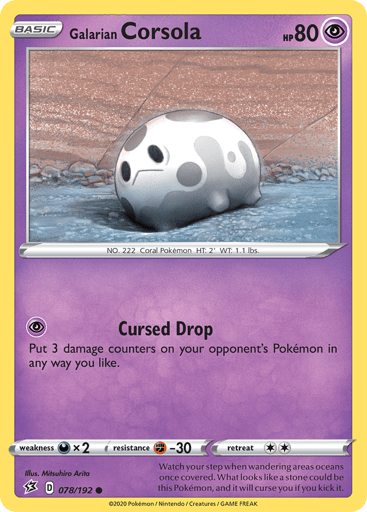 Galarian Corsola - Rebel Clash 78