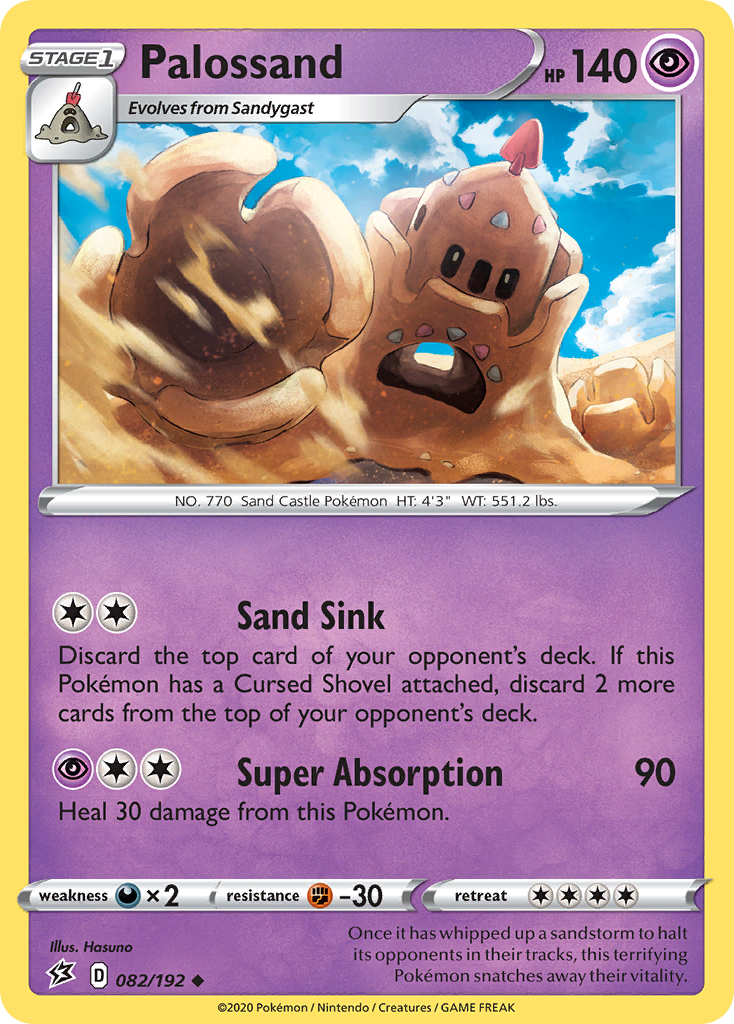 Palossand – Rebel Clash 082/192 Pokémon card