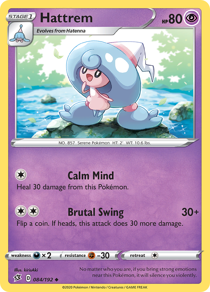 Hattrem – Rebel Clash 084/192 Pokémon card