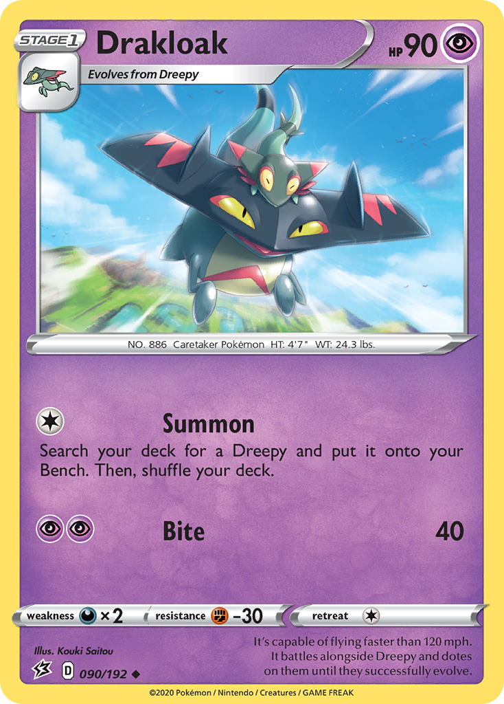 Drakloak – Rebel Clash 090/192 Pokémon card