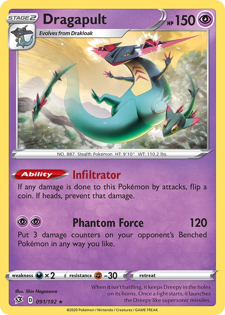 Dragapult – Rebel Clash 091/192 Pokémon card