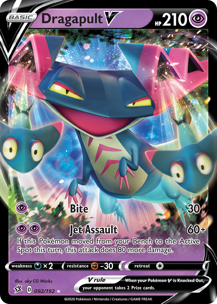 Dragapult V – Rebel Clash 092/192 Pokémon card
