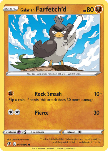 Galarian Farfetch'd - Rebel Clash 94