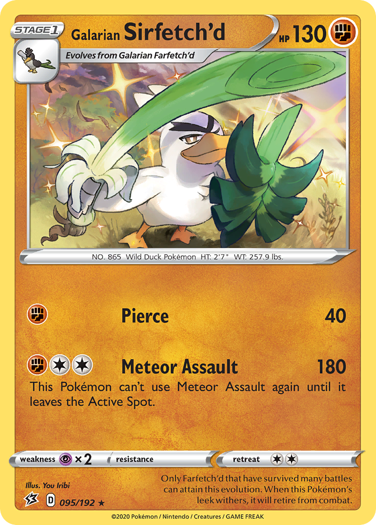Galarian Sirfetch'd – Rebel Clash 095/192 Pokémon card