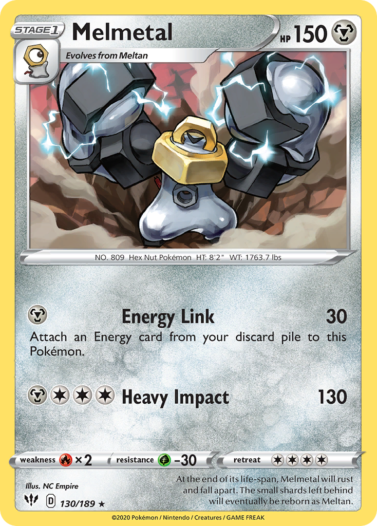 Melmetal – Darkness Ablaze 130/189 Pokémon card